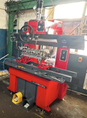 LD180 valve seat boring machine with heavy-duty cast iron base in customer workshop